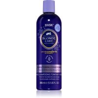 HASK Blonde Care Purple Shampoo Conditioner für blondes Haar neutralisiert gelbe Verfärbungen 355 ml