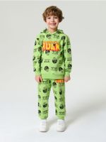 Sinsay - Bluza z kapturem Marvel - zielony