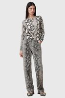 AllSaints pantaloni de piele SAIGE