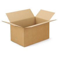 25 x Kartonová krabice 300x300x100mm, hnědá, klopová,třívrstvá vlnitá lepenka (3VVL) | RAJA