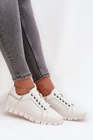 Damskie skórzane trampki Vinceza