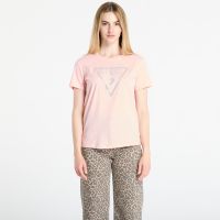 Koszulka GUESS Ss Cn Krystal Triangle Tee Pink S
