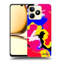 Silikónový čierny obal pre Realme C53 - Watercolor