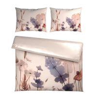 Novel OBOJSTRANNÁ POSTEĽNÁ BIELIZEŇ, satén, prírodná farba, 200/200 cm