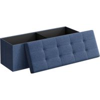 ÚLOŽNÝ BOX NA SEDENIE, textil, kompozitné drevo, 110/38/38 cm