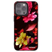 Silikónový čierny obal pre Apple iPhone 15 Pro Max - Dark Peonny