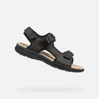 Dark brown men's sandals Geox Spherica EC5 - Men's