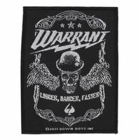 naszywka Warrant - Louder Harder Faster - ROCK OFF