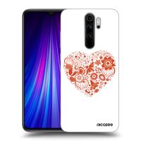 Silikónový prehľadný obal pre Xiaomi Redmi Note 8 Pro - Veľké srdce