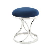 TABURET, kov, textil, 40/49/40 cm