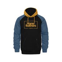 HORSEFEATHERS Mikina Sherman - honey/black velikost XXL