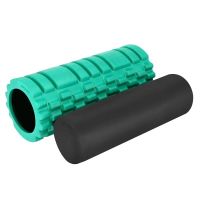 MIX ROLL Masážny fitness valec 2v1, 33 cm, zelený