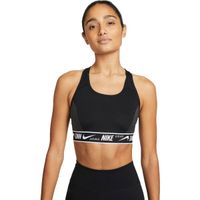 Nike W NK DF SWSH LOGO BRA Дамски спортен сутиен, черно, размер