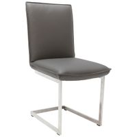 Ambiente STOLIČKA S PRUŽNÝM PODNOŽÍM, bahenná hnedá, farba ušľachtilej ocele