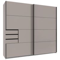 P & B SKRIŇA S POSUVNÝMI DVERAMI, béžová, sivobéžová, 225/210/64 cm