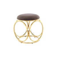 MID.YOU TABURETKA, kov, textil, 40/49/40 cm