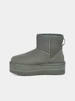 UGG Classic Mini Platform Stiefeletten Grau