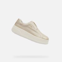 Beige women's sneakers Geox Spherica Ecub-2 - Women's