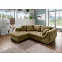 MID.YOU ROHOVÁ SEDACIA SÚPRAVA, textil, olivovozelená