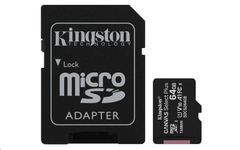 Karta Kingston 64GB micSDXC Canvas Select Plus 100R A1 C10 + adaptér SD