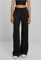 Women's Work Trousers with Straight Legs - Black