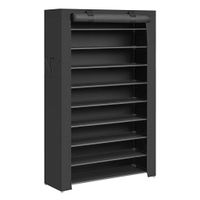 Boxxx REGÁL NA TOPÁNKY, čierna, 88/160/28 cm