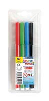 Centropen 7550 Popisovače 1-2mm vyprateľný 4 farby
