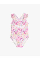 Koton Frill Straps Printed Swimsuit