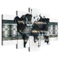 artgeist OBRAZ NA PLÁTNE, abstraktné, mapa sveta, 200/100/1.2 cm