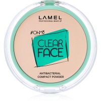 LAMEL OhMy Clear Face компактна пудра з антибактеріальними компонентами відтінок 405 Sand Beige 6 гр