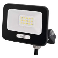 LED reflektor GLARO 10W, černý, IP65, 1000 lm, neutrální bílá