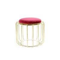Kayoom PRÍRUČNÝ STOLÍK, červená, zlatá