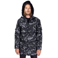 Moška jakna VIXXSIN - QUILLION PARKA - SIVA CAMO XXL