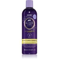 HASK Blonde Care Purple Shampoo violettes Shampoo neutralisiert gelbe Verfärbungen 355 ml