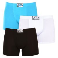 3PACK pánské boxerky Styx long klasická guma vícebarevné (3F96019) M