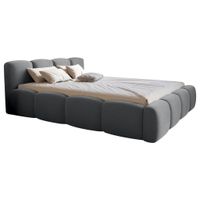 Carryhome ČALÚNENÁ POSTEĽ, 160/200 cm, tmavosivá