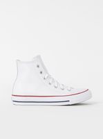 Biele kožené členkové tenisky Converse Chuck Taylor