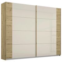 Rauch Möbel SKŘÍŇ S POSUVNÝMI DVEŘMI, šampaňská, dub artisan, 225/210/62 cm