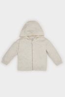 DEFACTO Baby Girl Hooded Basic Plain Zipper Sweatshirt