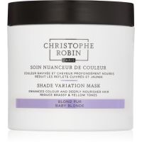 Christophe Robin Shade Variation Mask odżywcza, kremowa maseczka do włosów odcień Baby Blond 250 ml