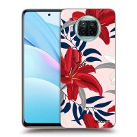 Silikónový čierny obal pre Xiaomi Mi 10T Lite - Red Lily