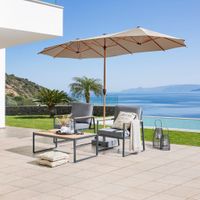 Ambia Garden DVOJITÝ SLNEČNÍK 208/236/400 cm