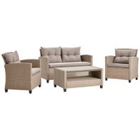 Ambia Garden TERASOVÁ SEDACIA SÚPRAVA 11-dielne, kov, plast, textil