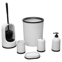 Sadena SADA KÚPEĽNOVÝCH DOPLNKOV čierna, biela