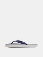 White and Blue Striped Flip-Flops Pieces Blair - Women