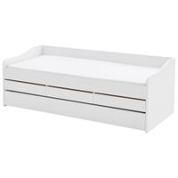 Carryhome VÝSUVNÁ POSTEĽ, 90-180/200 cm biela