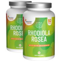 2er Pack: Rosenwurz 200 mg Rhodiola Rosea Extrakt: 5% Rosavine und 2% Salidrosid, 180 Kapslen, vegan | Essentials Sensilab