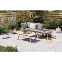 Ambia Garden SÚPRAVA ZÁHRADNÉHO NÁBYTKU drevo, textil