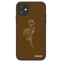 ULTIMATE CASE pro Apple iPhone 11 - Brown flowers