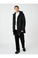 Koton Hooded Anorak Flotilla Double Pocket Detailed Snap Button Zippered